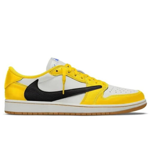 Giày Nike Air Jordan 1 Low OG SP Travis Scott Canary Black Swoosh Like Auth