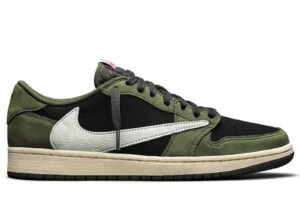 Giày Nike Air Jordan 1 Low Travis Scott Black Olive Like Auth