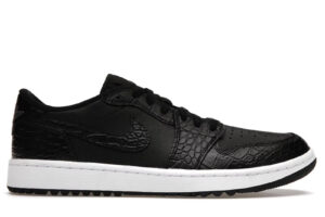 Giày Nike Air Jordan 1 Retro Low Golf Black Croc