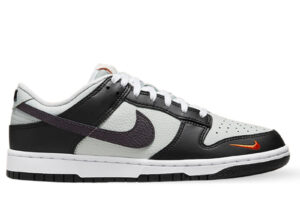 Giày Nike Dunk Low Grey Black Orange Mini Swoosh
