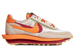 Giày Nike LDWaffle x Sacai x CLOT ‘Net Orange Blaze’