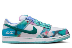 Giày Nike x Futura Laboratories SB Dunk Low Bleached Aqua