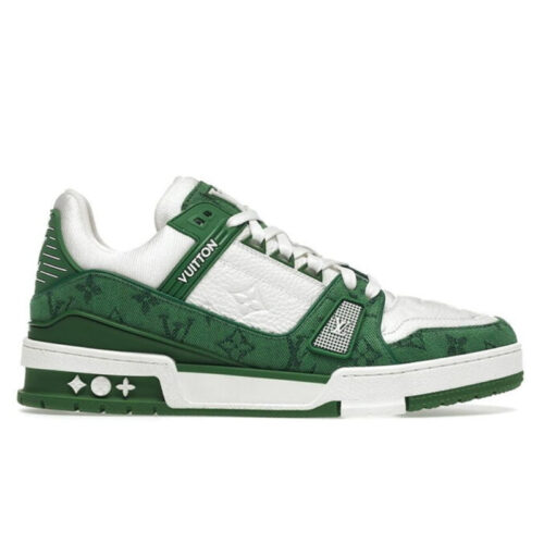 Louis Vuitton LV Trainer Monogram Denim Green Like Auth
