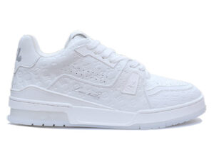 LV Trainer #54 Monogram Embossed White