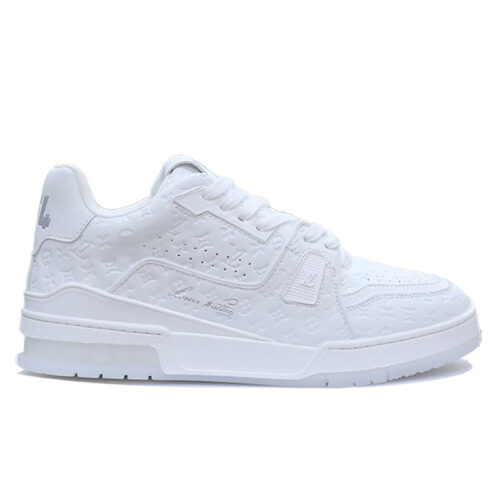 LV Trainer #54 Monogram Embossed White