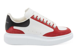 Giày Alexander McQueen Black White Red Suede